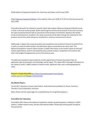 Apheresis Equipment Market