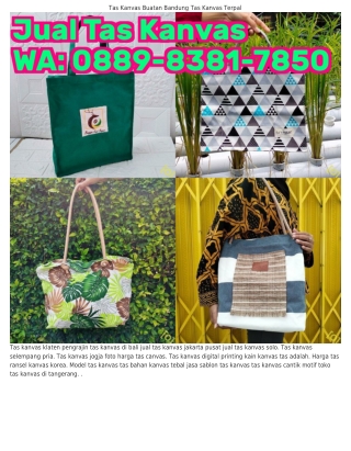 ౦88ᑫ_8381_785౦ (WA) Tas Kanvas Cantik Motif Tas Lipat Kanvas