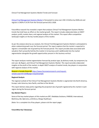 Clinical Trial Management Systems Market