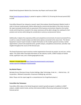 Dental Equipment Market