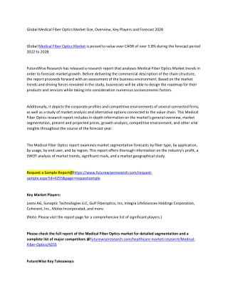 Medical Fiber Optics Market
