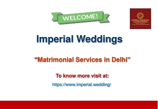 Matrimonial Services in Delhi