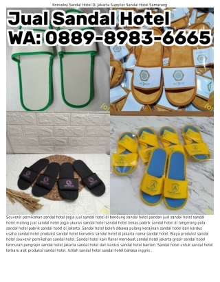 Ö889–898ᣮ–6665 (WA) Sandal Hotel Hitam Jual Matras Sandal Hotel