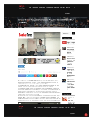 Bombay Times Discusses Workplace Prejudice Towards the LGBTQ  Community - indiaBiz Live