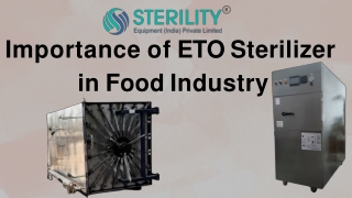 Importance of ETO Sterilizer in Food Industry