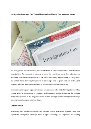 Immigration Attorneys_ Your Trusted Partners in Achieving Your American Dream