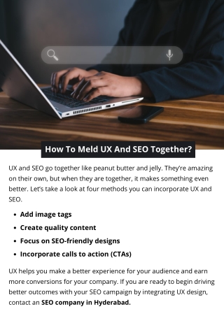 How To Meld UX And SEO Together?