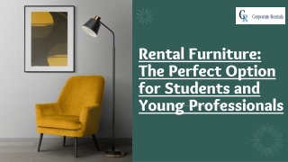 Rental Furniture The Perfect Option for Students and Young Professionals
