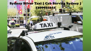 Sydney Silver Taxi