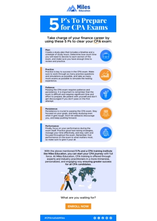 5 Points To Prepare for CPA Exams