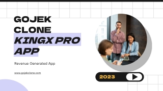 Gojek Clone KingX Pro Revenue Generated App