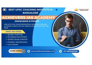 Best UPSC Coaching Institute In Bangalore