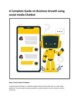 A Complete Guide on Business Growth using social media Chatbot