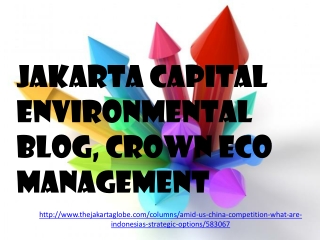 Jakarta Capital Environmental Blog, Crown Eco Management: Am