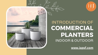 Buy Commercial Planters Online in California | IAP