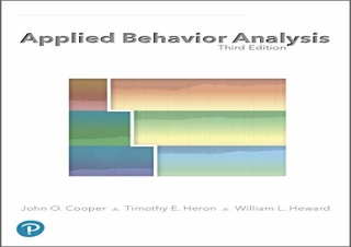 [DOWNLOAD PDF] Applied Behavior Analysis full