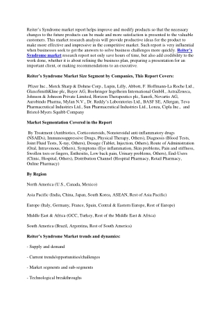 Reiter’s Syndrome Market.docx