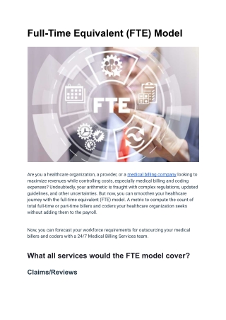 Full-Time Equivalent (FTE) Model