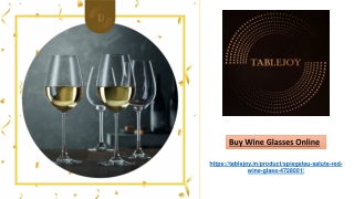 Buy Wine Glasses Online