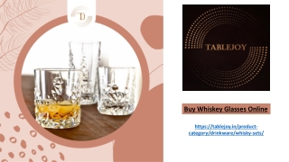 Buy Whiskey Glasses Online