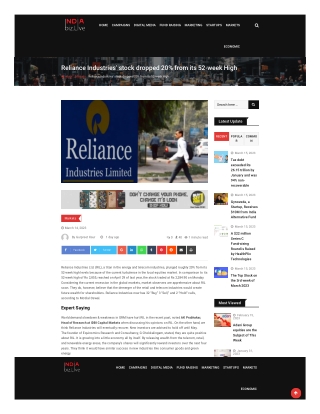 indiabiz-live-reliance-industries-stock-dropped-20-from-its-52-week-high-