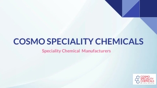 Best Practices Used By Chemical Manufacturer For A Sustainable Future