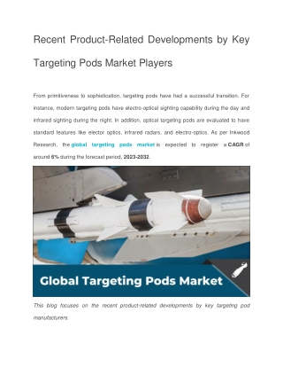 Targeting Pods Market Players