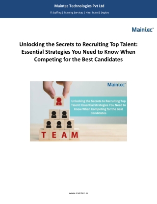 Essential Strategies You Need to Know When Competing for the Best Candidates