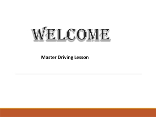 Master Driving Lesson