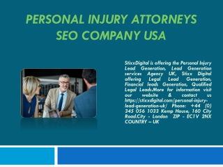 Personal Injury Attorneys SEO Company USA