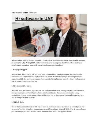 Hr software in UAE