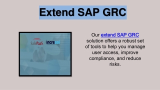 Extend SAP GRC
