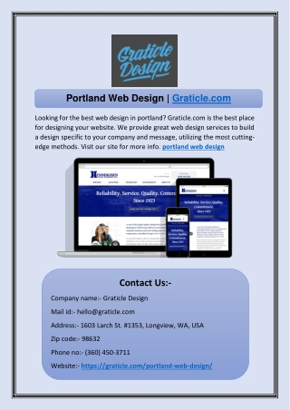 Portland Web Design | Graticle.com