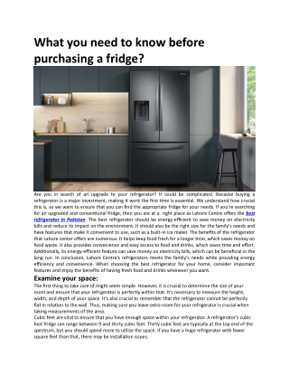 What to know before buying a refrigerator (2)