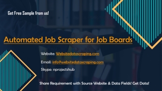 Automated Job Scraper for Job Boards