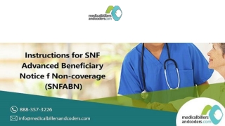 Instructions for SNF Advanced Beneficiary Notice of Non-coverage (SNFABN)