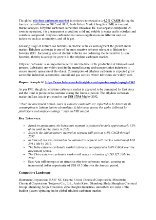 Ethylene Carbonate Market Size & Share | Global Industry Report for 2032