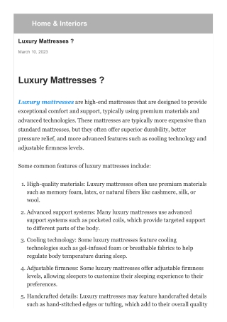 luxury-mattresses