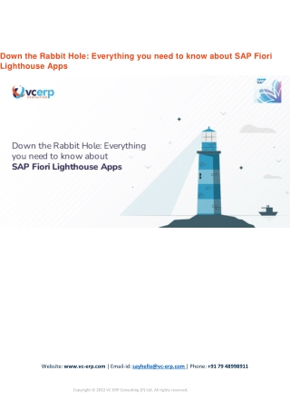 Down the Rabbit Hole: Everything you need to know about SAP Fiori Lighthouse App