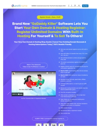 ProfitName - Lets Start Your Own Domain & Hosting Selling Business Today!