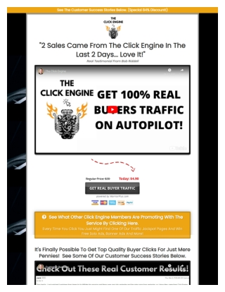 The Click Engine - Get 100% REAL Buyer Traffic