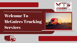 LTL Service in New York– McGuires Trucking Services