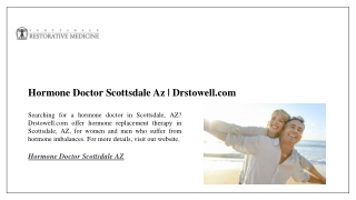 Hormone Doctor Scottsdale Az | Drstowell.com
