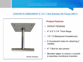 Concrete Anchors