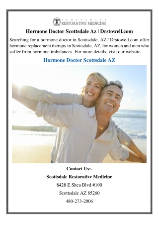Hormone Doctor Scottsdale Az | Drstowell.com