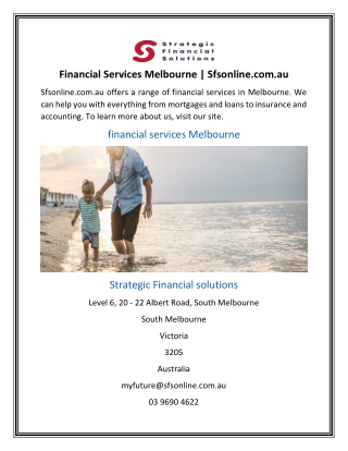 Financial Services Melbourne | Sfsonline.com.au