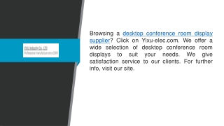 Desktop Conference Room Display Supplier  Yixu-elec.com