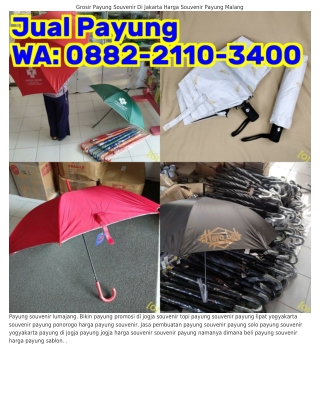 ౦882–2ll౦–Зㄐ౦౦ (WA) Payung Souvenir Foto Payung Lipat