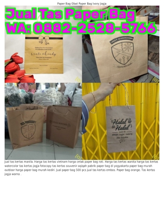 O882.2528.57ᏮᏮ (WA) Jual Paper Bag Murah Bekasi Jual Paper Bag Palembang