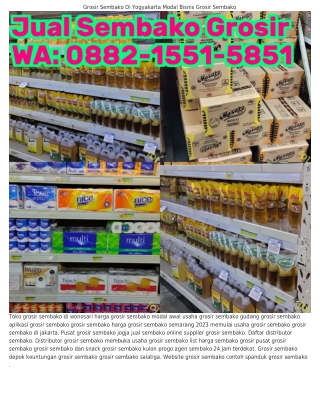 O882–I55I–585I (WA) Daftar Grosir Sembako Terpercaya Strategi Pemasaran Grosir S